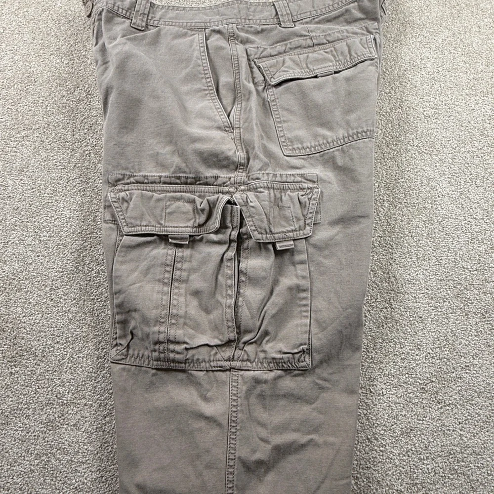 The North Face Mens 34‎ Cargo Pants Gray Cotton Twill Straight Leg RN61661